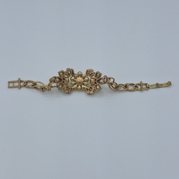 Banana Republic Gold Tone Jeweled Link Bracelet - Picture 10 of 15